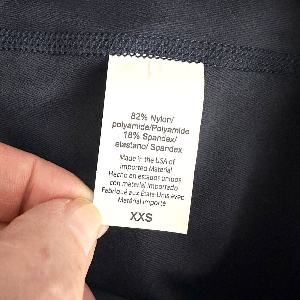BEYOND YOGA Leggings Women XXS Blue Navy Daisy Shimmer Athleisure Stretch NWT - Picture 8 of 13
